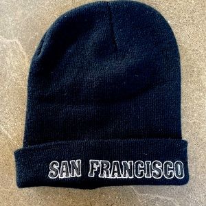 San Francisco Unisex Knit Beanie Black